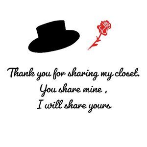 Thank You For Sharing My Closet. I will reciprocate and share your closet.